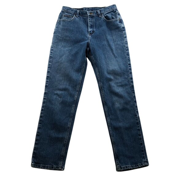 Lee Riders Women's Jeans Size 10P Blue Denim Classic Straight Leg Casual Medium - Picture 1 of 13